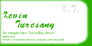kevin turcsany business card
