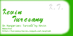 kevin turcsany business card